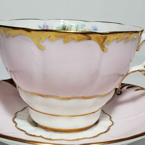 Paragon Teacup and Saucer Pink Floral Vintage - Picture 4 of 10